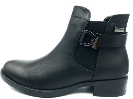 Μποτάκια μάυρα με λάστιχο | Νέες Αφίξεις | Παπούτσια | Bngshoes.Gr