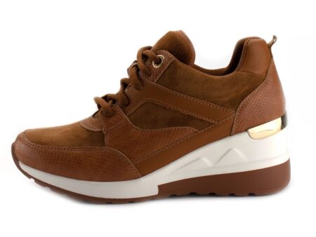 Sneakers με Πλατφόρμα Καφέ