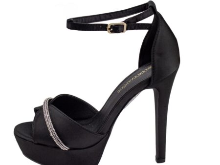 Πέδιλα Σατέν με Μπαρέτα & Φιάπα