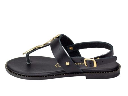 Δερμάτινα Σανδάλια με Διακοσμητικά gkavogiannis