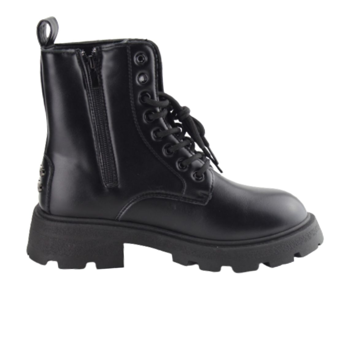 Αρβυλάκι με Τρακτερωτή σόλα σε Μαύρο χρώμα με τρούκς - Image 2