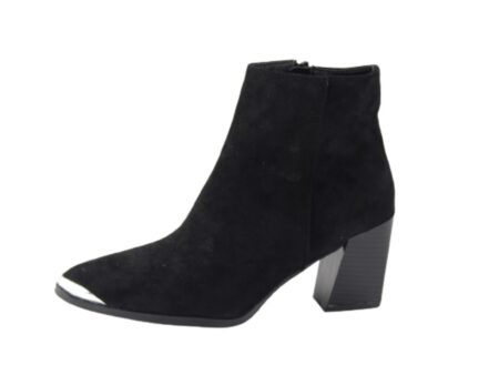 Μποτάκια Γυναικεία Black suede μυτερά