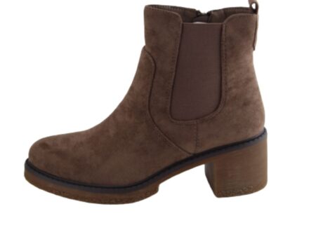 Μποτάκι Χακί με suede υφή