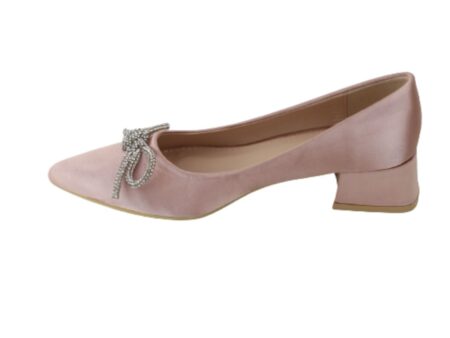 Καρέ γόβες με διακοσμητικό φιογκάκι στρας