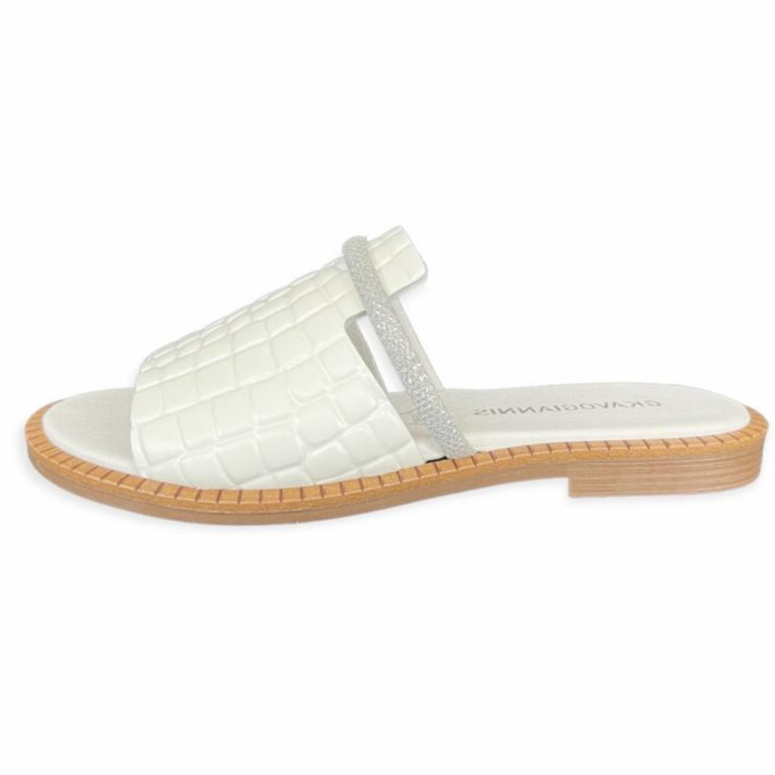 Δερμάτινα Σανδάλια Λευκά