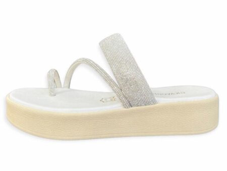 Γυναικεία χειροποίητα δερμάτινα σανδάλια GKAVOGIANNIS λευκό