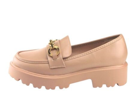 Loafer Μοκασίνι Δερματίνη χακί