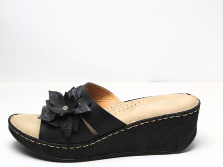 Ανατομική παντόφλα με διακοσμητικό λουλούδι