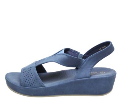 Ανατομικό Σανδάλι μπλέ με ελαστικό λουράκι