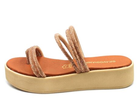 Γυναικεία χειροποίητα δερμάτινα σανδάλια GKAVOGIANNIS Rose-Gold