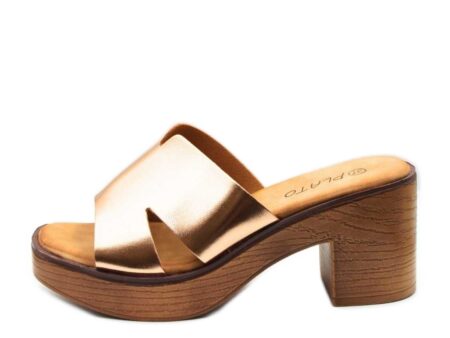 Τσόκαρα σε Σαμπανί με Χοντρό τακούνι