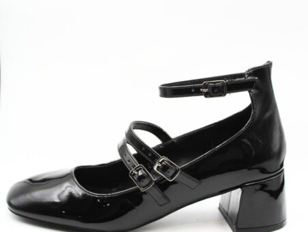 Γόβες Λουστρίνι με Δύο Τόκες και Μπαρέτα