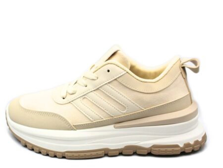 Αθλητικό sneaker σε μπέζ χρώμα