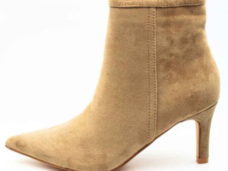 Μποτάκια μυτερά suede