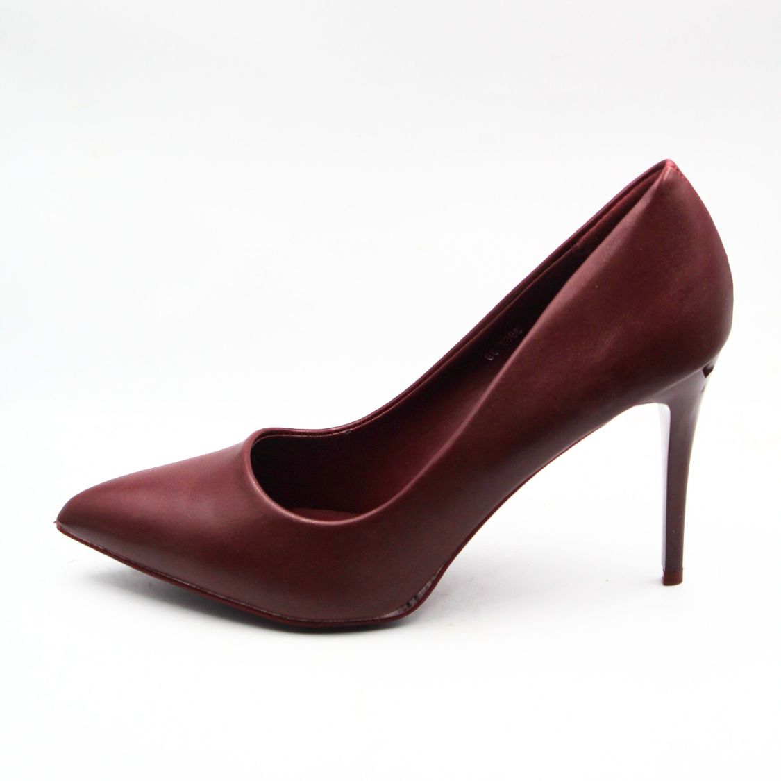 Γόβα μπορντό δερματίνη