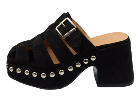 Μαύρο Σουέντ Τσόκαρο με Αγκράφα και Τρουκς