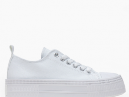 Λευκά Sneakers με Πλατφόρμα